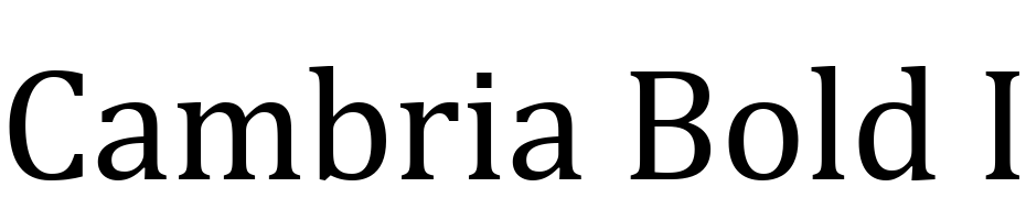 Cambria Bold Italic Scarica Caratteri Gratis